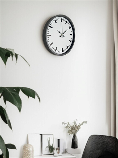 36 Cm Gri Sade Dekoratif Duvar Saati
