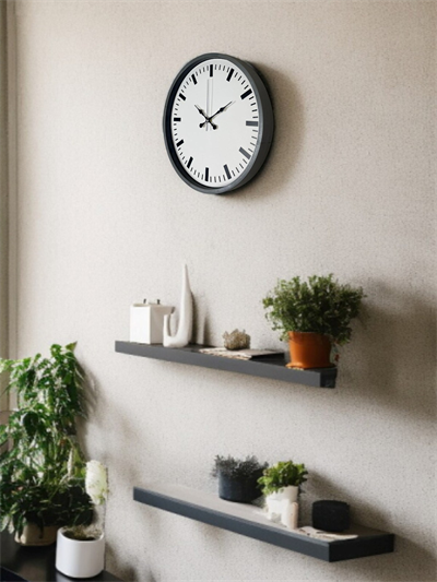 36 Cm Gri Sade Dekoratif Duvar Saati