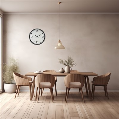 36 Cm Gri Şıklık Duvar Saati