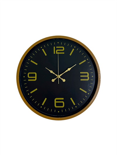 36 Cm Kahverengi Dekoratif Duvar Saati