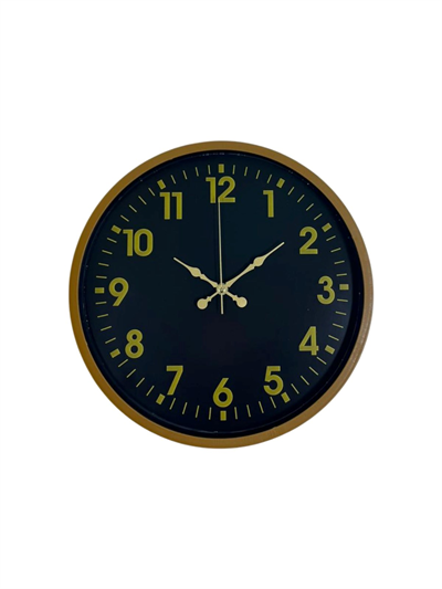 36 Cm Kahverengi Gold Rakamlı Duvar Saati