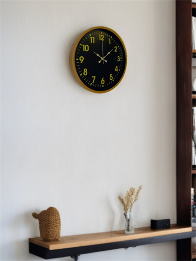 36 Cm Kahverengi Gold Rakamlı Duvar Saati