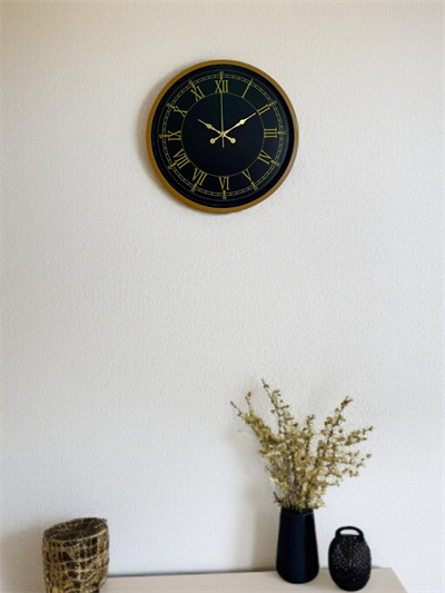 36 Cm Kahverengi Gold Roma Rakamlı Duvar Saati