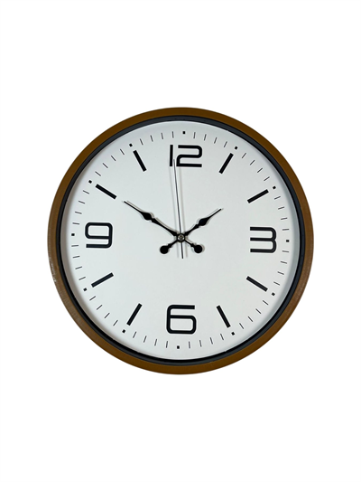 36 Cm Kahverengi Modern Dekoratif Duvar Saati