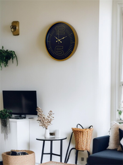 36 Cm Kahverengi Modern Duvar Saati