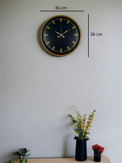 36 Cm Kahverengi Modern Duvar Saati