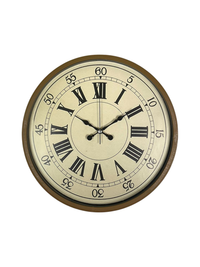 36 Cm Kahverengi Retro Duvar Saati