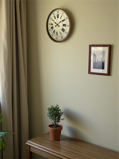 36 Cm Kahverengi Retro Duvar Saati