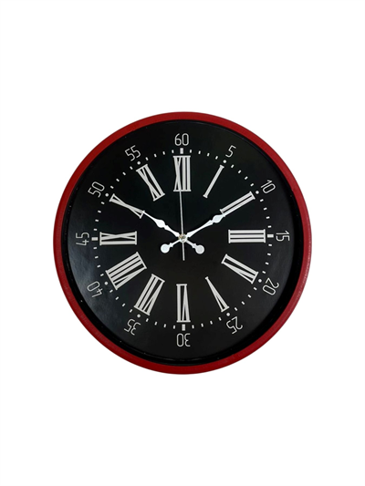 36 Cm Kırmızı Asil Duvar Saati