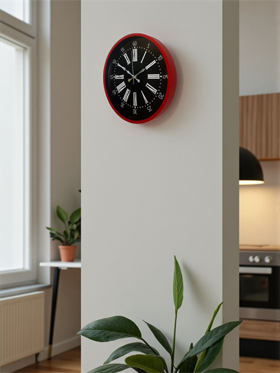 36 Cm Kırmızı Asil Duvar Saati