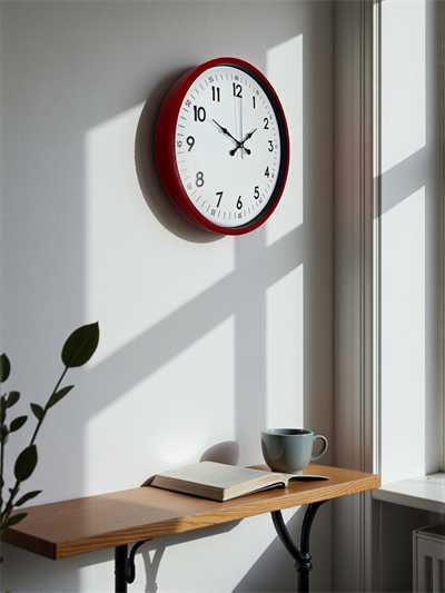 36 Cm Kırmızı Dekoratif Duvar Saati