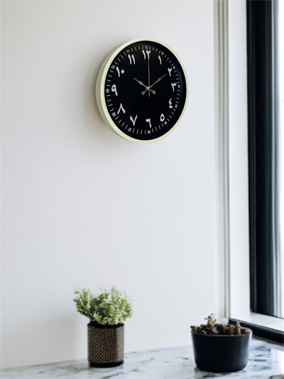 36 Cm Krem Arapça Rakamlı Duvar Saati