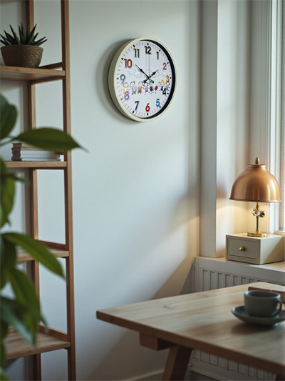 36 Cm Krem Çocuk Odası Duvar Saati