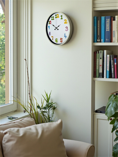 36 Cm Krem Çocuk Odası Duvar Saati