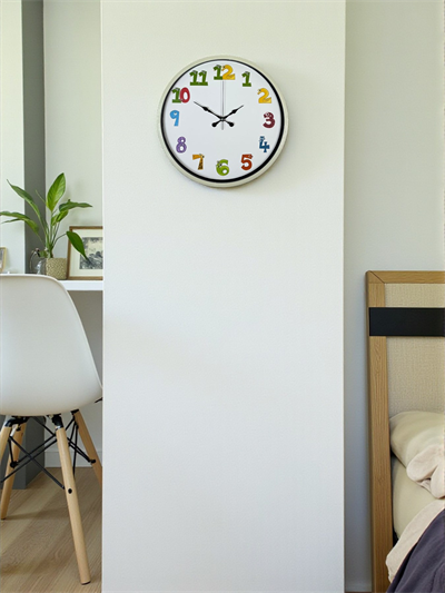 36 Cm Krem Çocuk Odası Duvar Saati