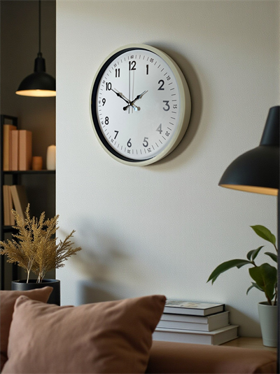 36 Cm Krem Dekoratif Duvar Saati