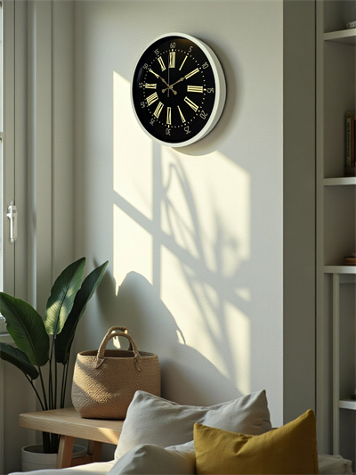 36 Cm Krem Dekoratif Duvar Saati