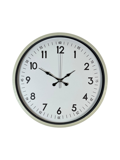 36 Cm Krem Dekoratif Duvar Saati