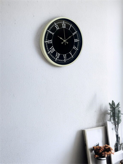 36 Cm Krem Dekoratif Duvar Saati