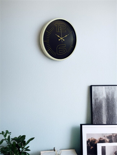 36 Cm Krem Dekoratif Duvar Saati