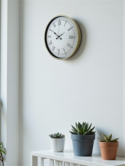 36 Cm Krem Dekoratif Duvar Saati