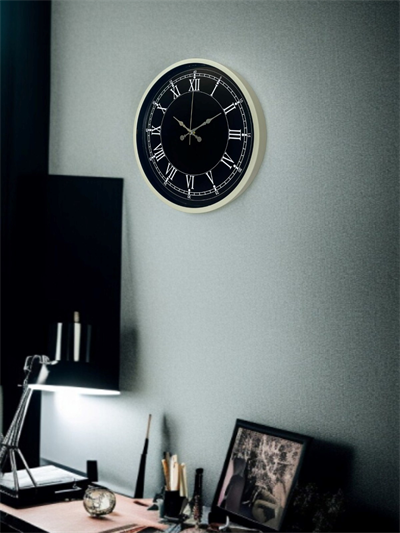 36 Cm Krem Dekoratif Duvar Saati