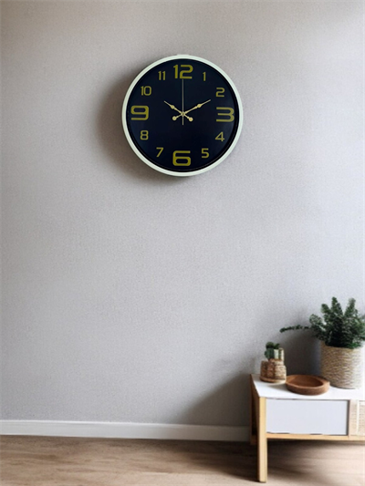 36 Cm Krem Gold Rakamlı Duvar Saati