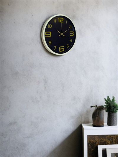 36 Cm Krem Gold Rakamlı Duvar Saati