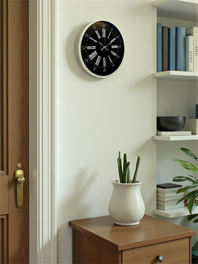 36 Cm Krem Modern Duvar Saati