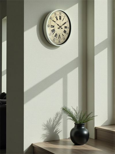 36 Cm Krem Retro Tasarım Duvar Saati