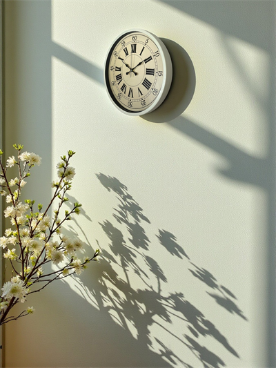 36 Cm Krem Retro Tasarım Duvar Saati