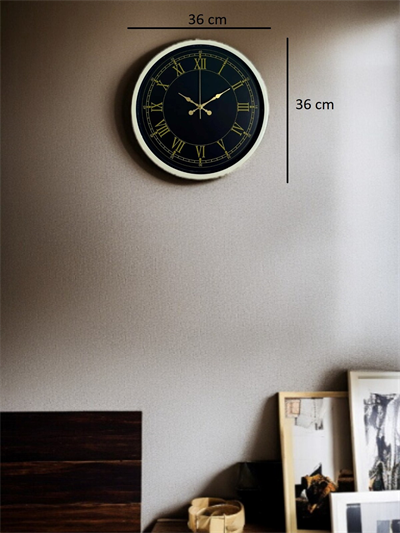 36 Cm Krem Roma Rakamlı Duvar Saati