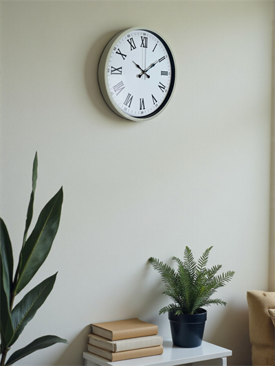 36 Cm Krem Roma Rakamlı Duvar Saati