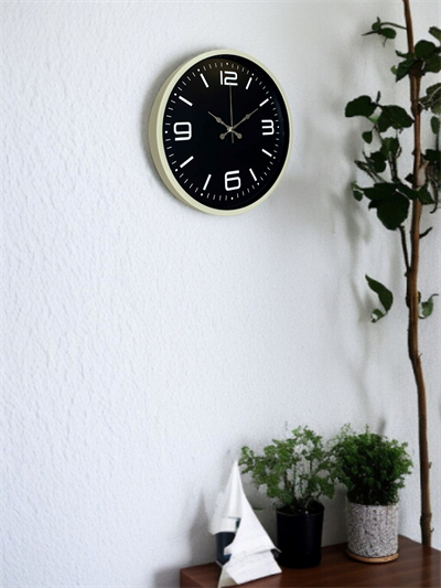 36 Cm Krem Şık Dekoratif Duvar Saati