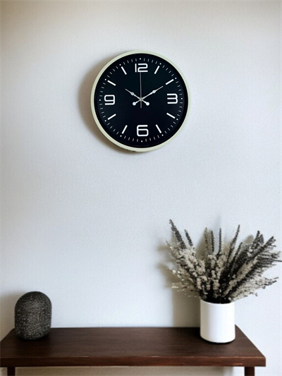 36 Cm Krem Şık Dekoratif Duvar Saati