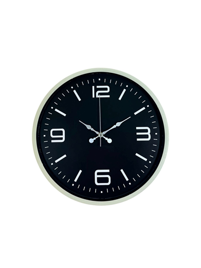 36 Cm Krem Şık Dekoratif Duvar Saati