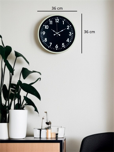 36 Cm Krem Zarif Duvar Saati