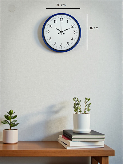 36 Cm Lacivert Dekoratif Duvar Saati