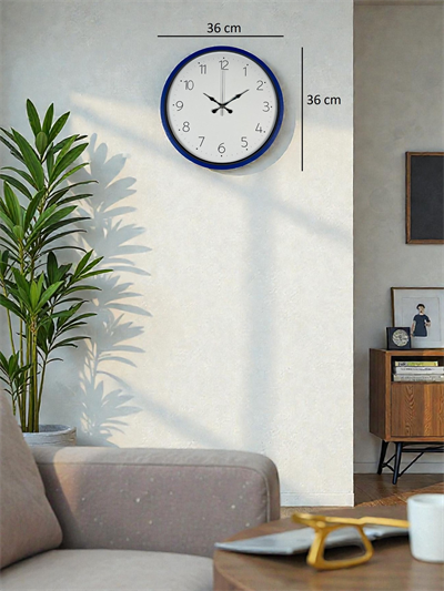 36 Cm Lacivert Dekoratif Duvar Saati