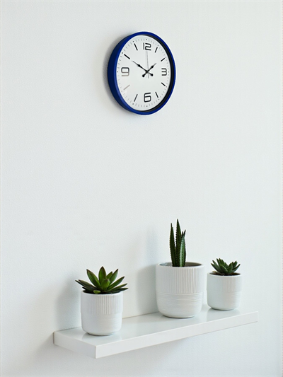 36 Cm Lacivert Modern Dekoratif Duvar Saati