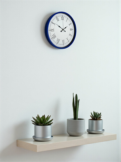 36 Cm Lacivert Roma Rakamlı Duvar Saati