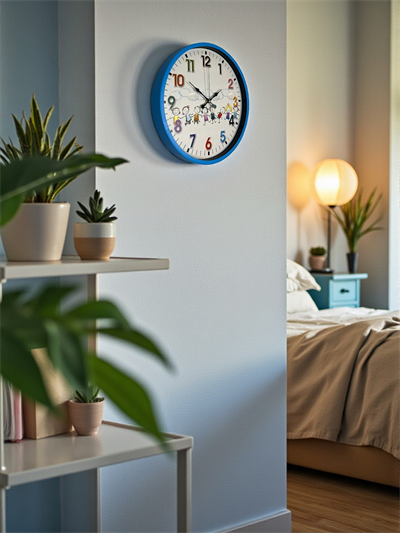 36 Cm Mavi Çocuk Odası Duvar Saati
