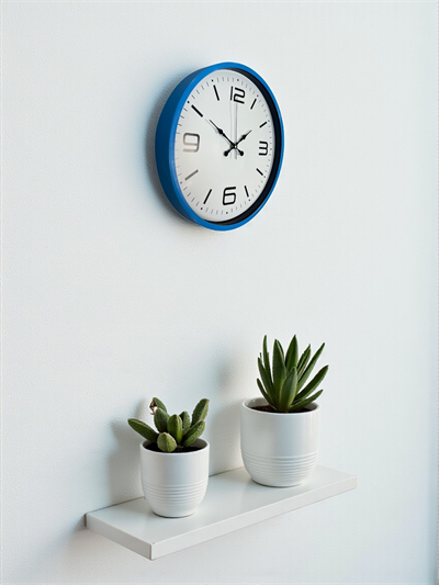 36 Cm Mavi Dekoratif Duvar Saati
