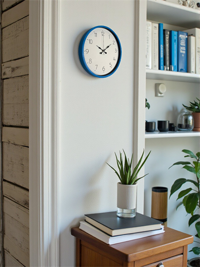 36 Cm Mavi Sade Dekoratif Duvar Saati
