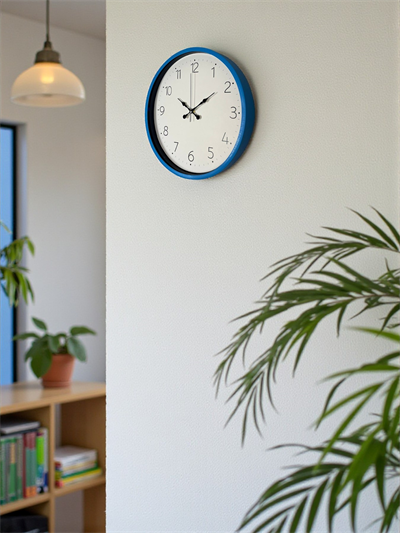 36 Cm Mavi Sade Dekoratif Duvar Saati