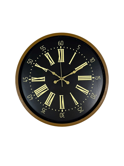 36 Cm Modern Kahverengi Duvar Saati