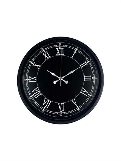 36 Cm Modern Siyah Duvar Saati