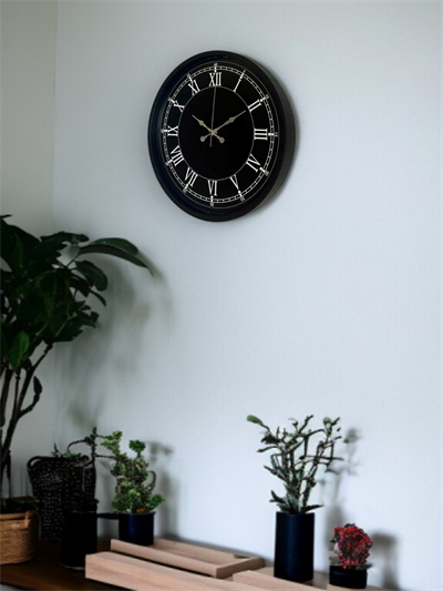 36 Cm Modern Siyah Duvar Saati