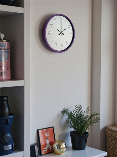 36 Cm Mor Dekoratif Duvar Saati