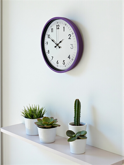 36 Cm Mor Dekoratif Duvar Saati